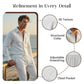 🔥Men’s Casual Waffle Shirt Pants 2-Piece Set