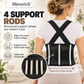 Support Your Back Instantly! Breathable 4-Rod Waist Support Brace