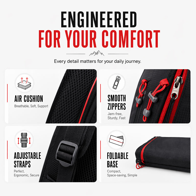 🏆 Last Day Special Price ! Foldable Waterproof Hiking Backpack – 7-Pocket & Ultra-Light Design