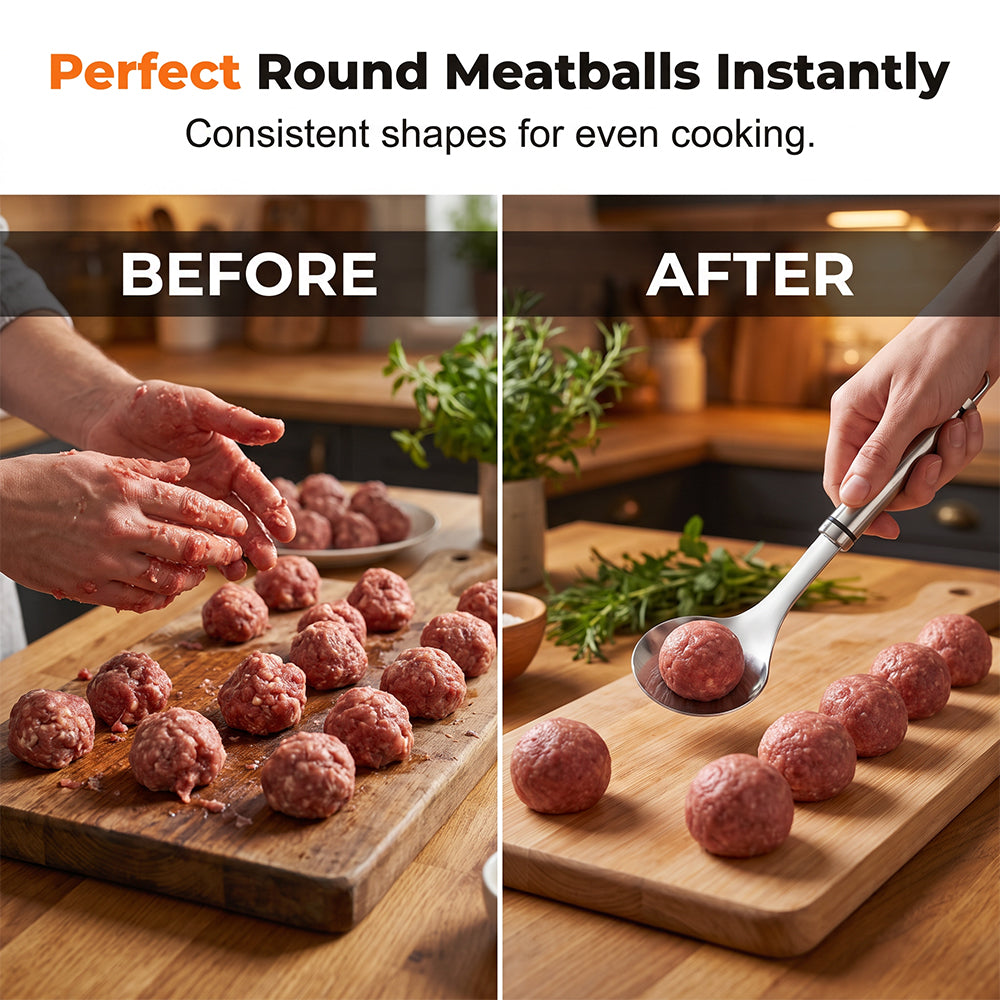 🥳2026 HOT SALE🥳Meatball Spoon – No Stick, No Mess