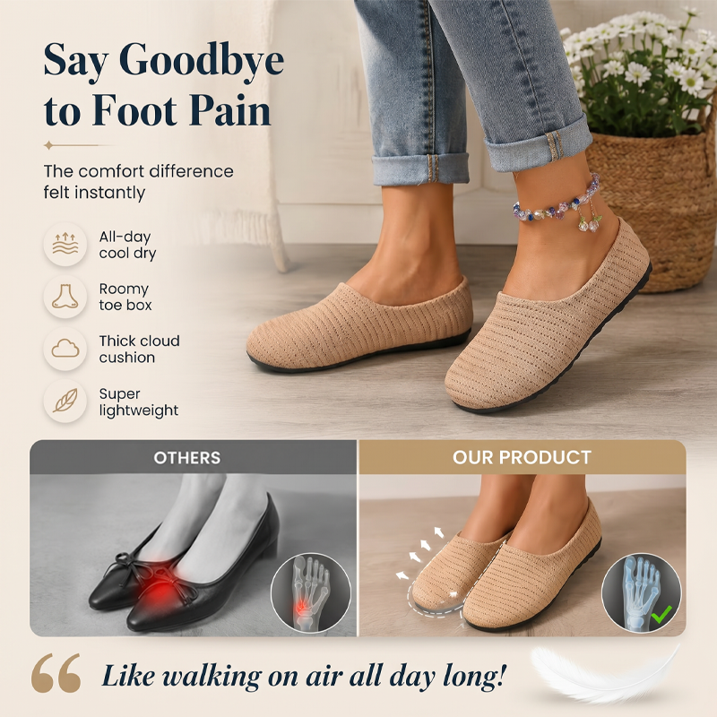 Breathable Knit Mules – Lightweight Slip-On & Cushioned Sole