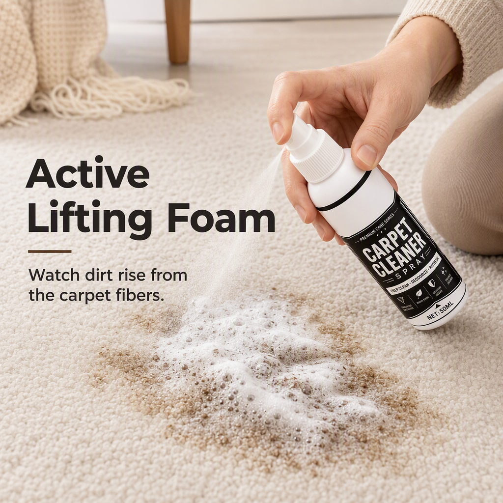 Erase Stains Instantly! No-Scrub Deep Clean Carpet Spray