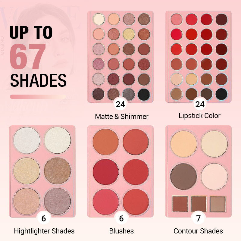 ⏰2026 NEW SALES - 50% OFF💕Magic Makeup Book💫67-Color Multifunctional Makeup Palette Book Kit