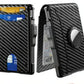 Aluminum RFID Wallet – AirTag Ready & Pop-Up Card Access