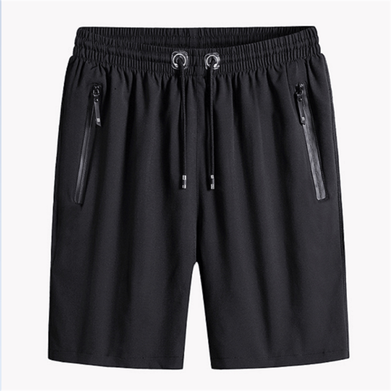Ice Silk Running Shorts – Zip Pockets, No Slip