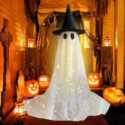 Glow Up Halloween Instantly! No-Cord 5ft LED Ghost Decoration