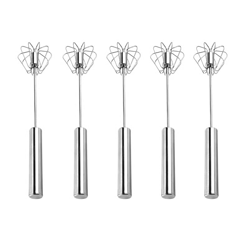 🔥 DON'T MISS 50% OFF! ⏰ Stainless Steel Semi-Automatic Eggbeater Easy Whisk – No Wrist Pain, Bidirectional Spin & Cordless ✨