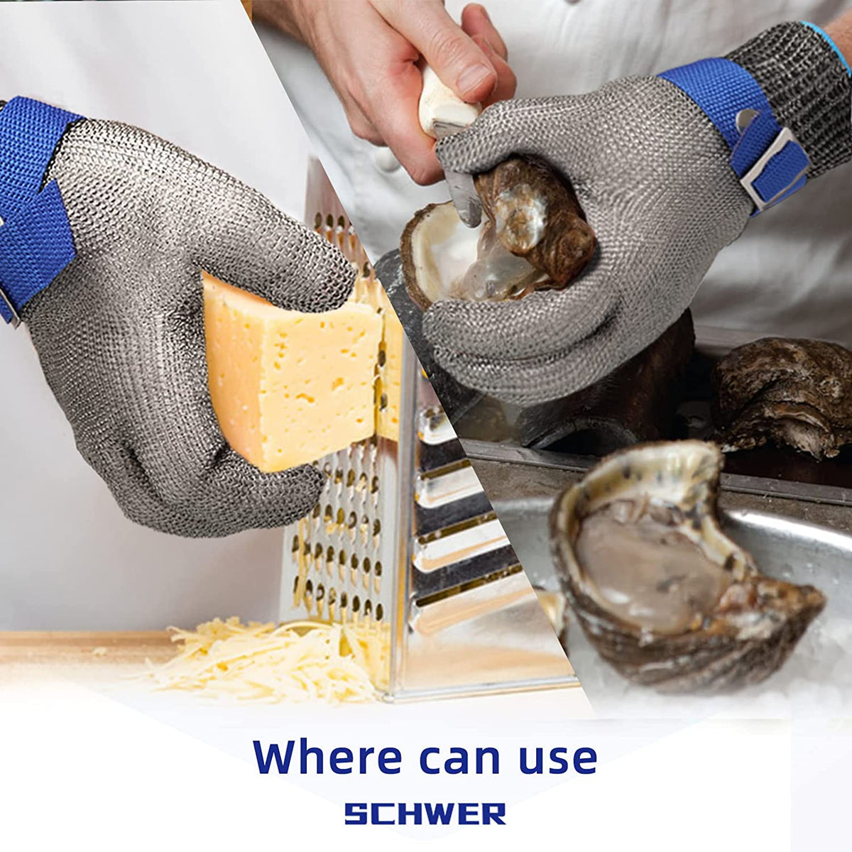 Cut-Proof Your Hands Instantly! ANSI A9 Stainless Steel Mesh Glove