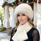 💝Valentine's Day Sale - 50% Off🔥Fluffy Fur Hat & Scarf Set🎁Ultra Warm, Stylish & Limited Stock❄️