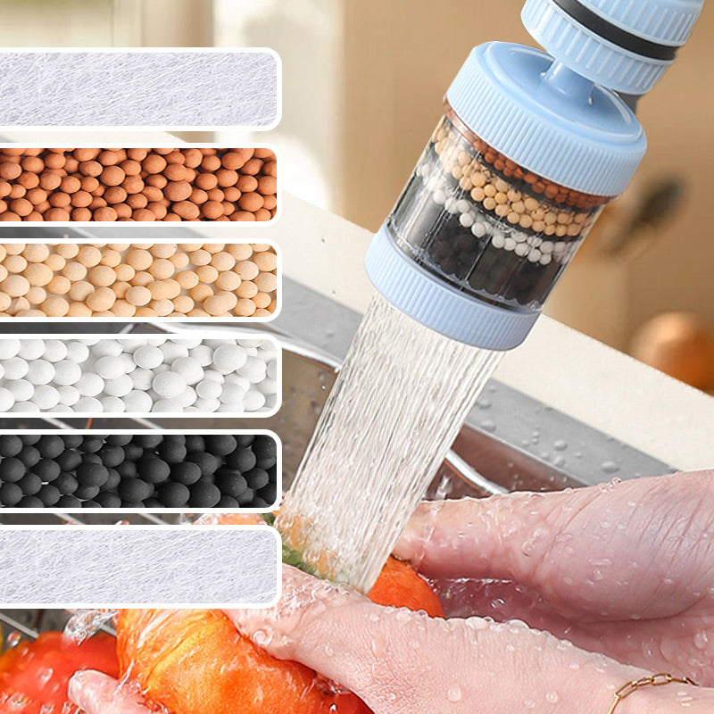 Purify Tap Water Instantly! No-Tool Multi-Layer Faucet Filter