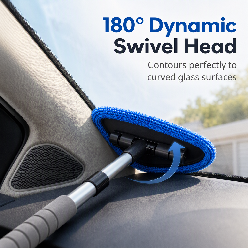 Clean Both Sides Instantly! Magnetic Windshield Cleaning Kit