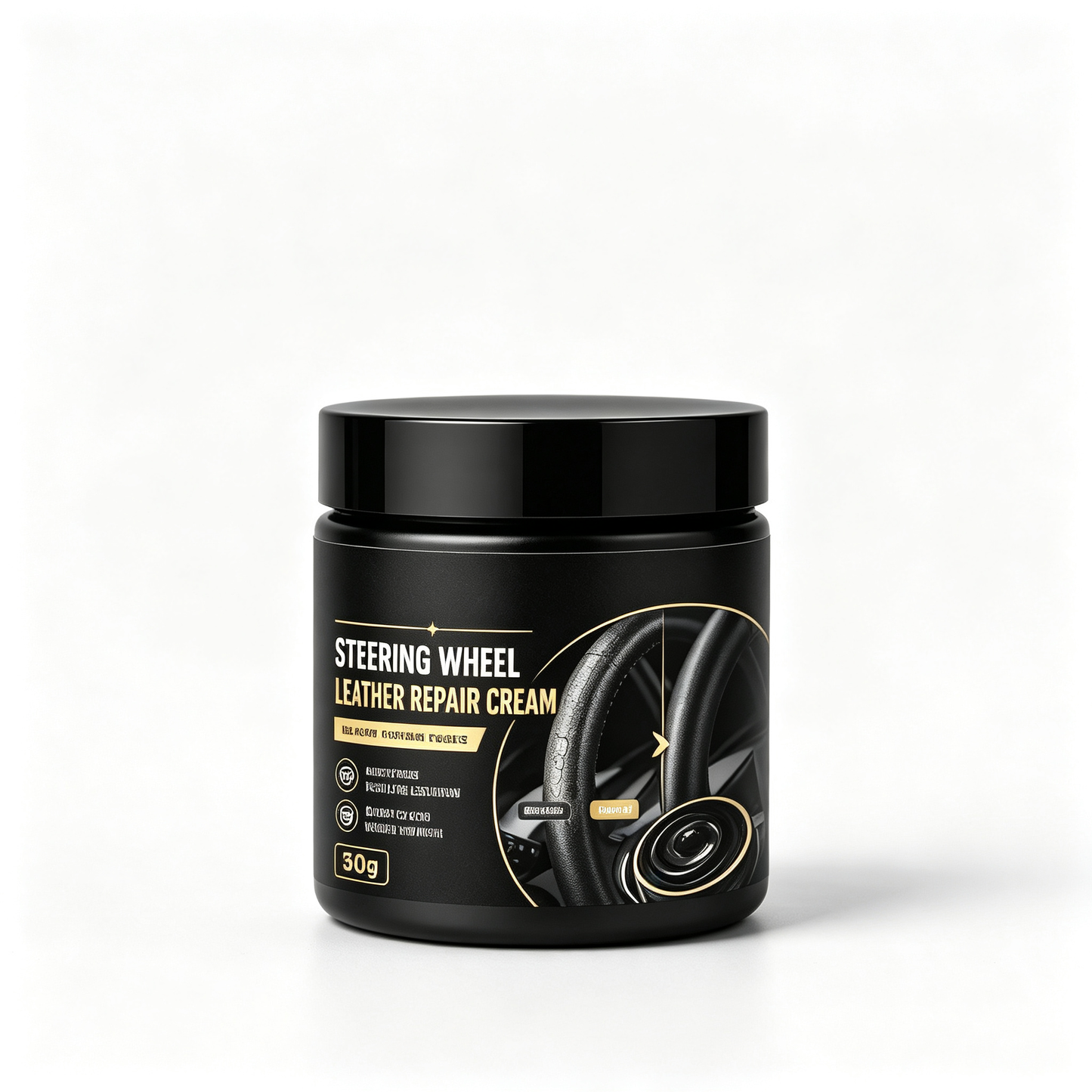 Revive Worn Leather Instantly! No-Grease Matte Steering Wheel Cream