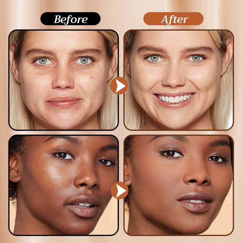 🔥BUY MORE GET MORE FREE! 💄 Instant Concealing Foundation Stick – Built-in Brush, Full Coverage & Lightweight Formula for Flawless Skin ✨📦