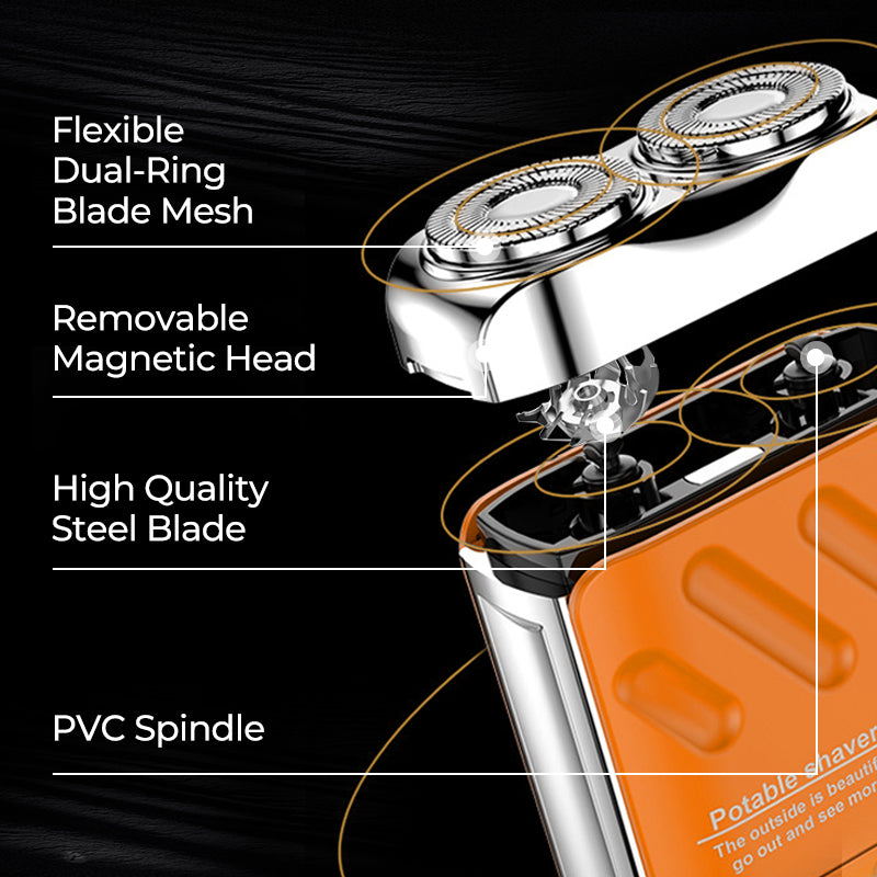 🔥2026 HOT SALE🔥Portable Rotary Dual Ring Electric Shaver