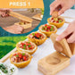 Press Tostones & Cups Instantly! 2-in-1 Bamboo Plantain Press