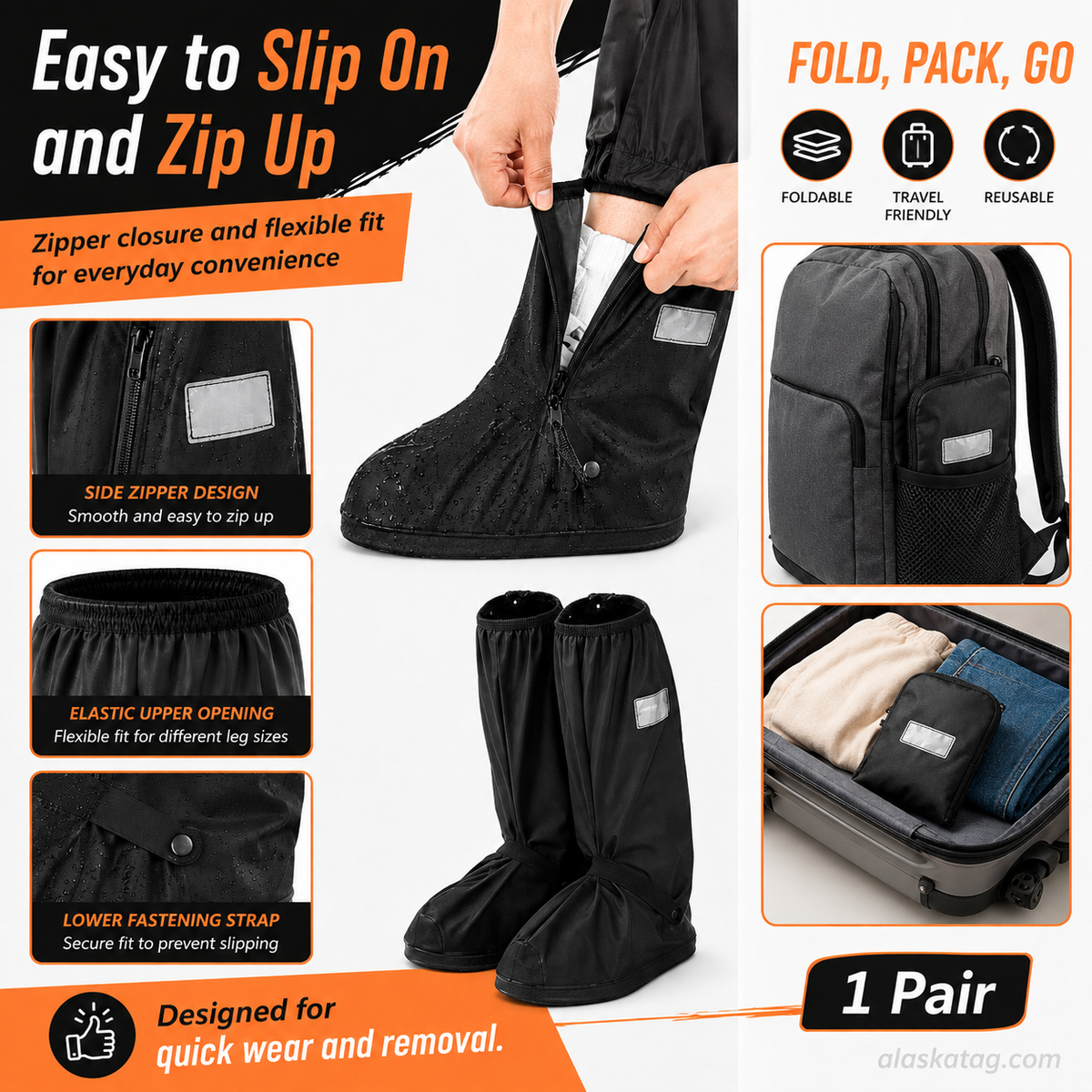 Keep Shoes Dry Instantly! Reusable Waterproof Shoe Covers