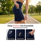 High-Waist Bermuda Shorts – Tummy Control & 4-Way Stretch