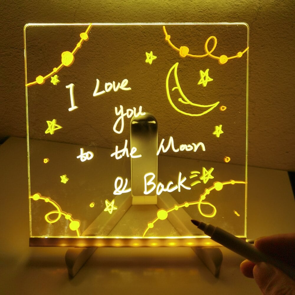 Create Glowing Art Instantly! LED Acrylic Drawing Board