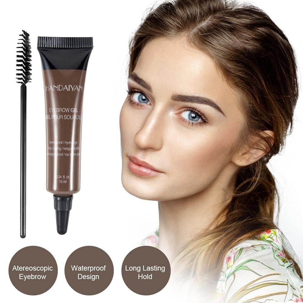 Buy 1 Get 1 Free: Waterproof Brow Tint – 24H Smudge-Proof + Free Brush