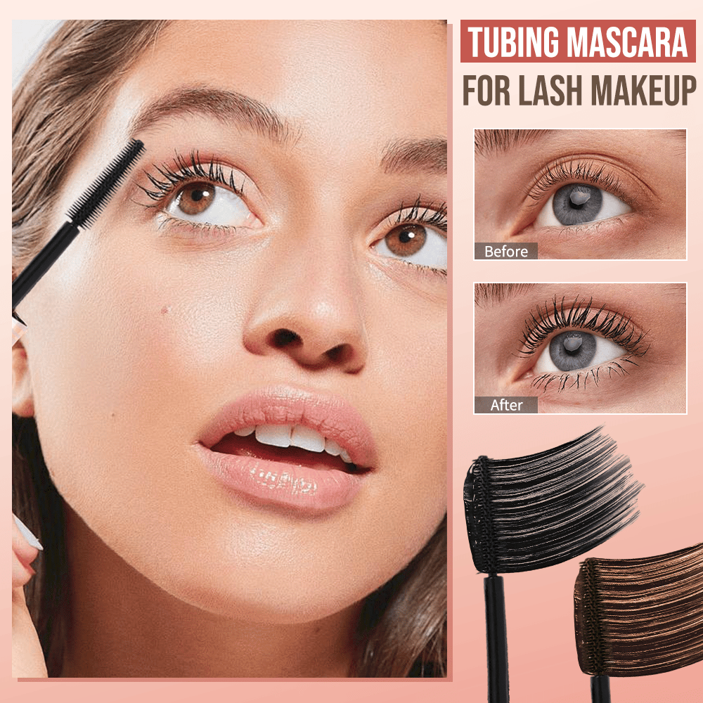 💜All-Day Beautiful Lashes, Smudge-Proof! Waterproof Fiber Mascara for Natural Volume.