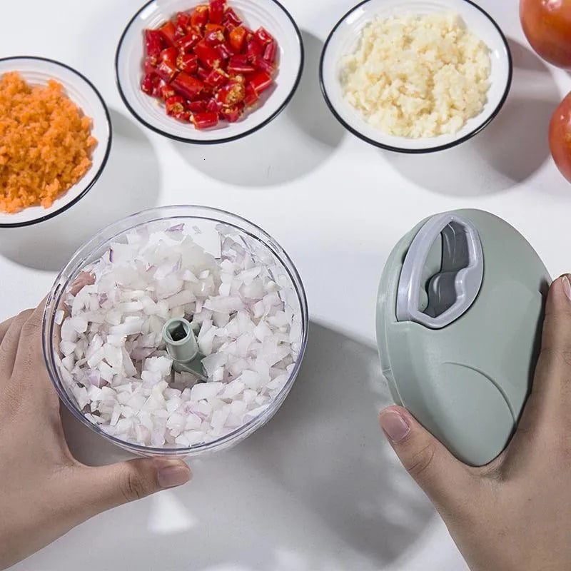 Pull Vegetable Chopper for Dumpling Fillings – Manual Meat & Veggie Mincer