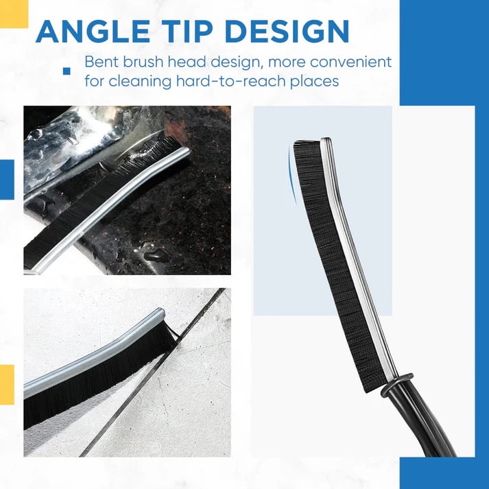 📢📢Stiff-Bristle Crevice Cleaning Brush