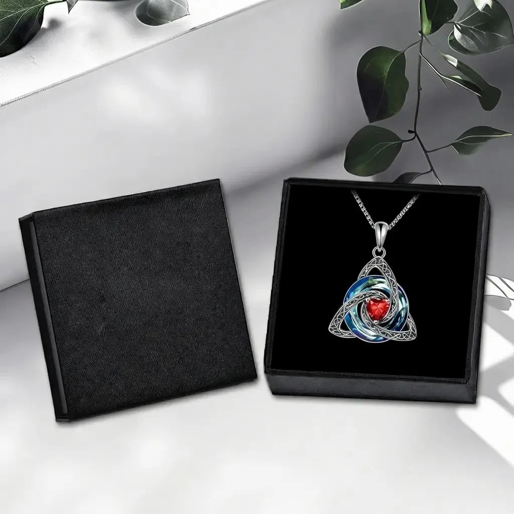 Wear Sacred Love Instantly! No-Tarnish Celtic Birthstone Necklace