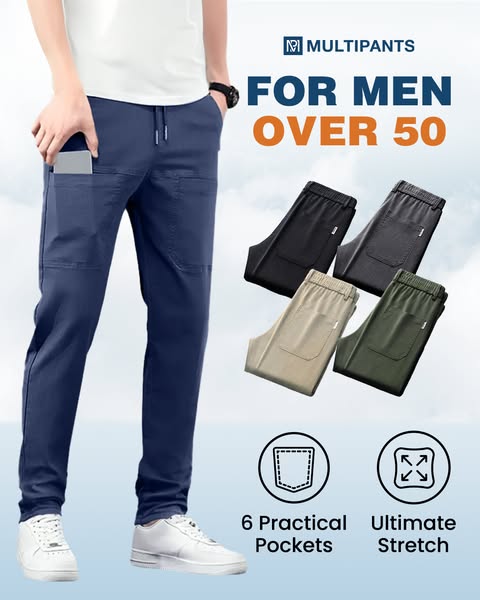 Stretch Fabric, Multi-Pocket & Water-Repellent & Breathable