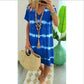 Boho Tie-Dye Dress – V-Neck & Flattering Fit