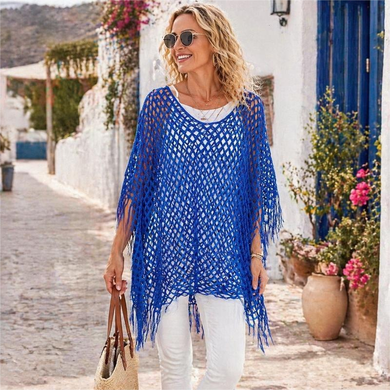 Summer Metallic Crochet Cover-Up – Lightweight, Flowy & Effortlessly Stylish summer outfit