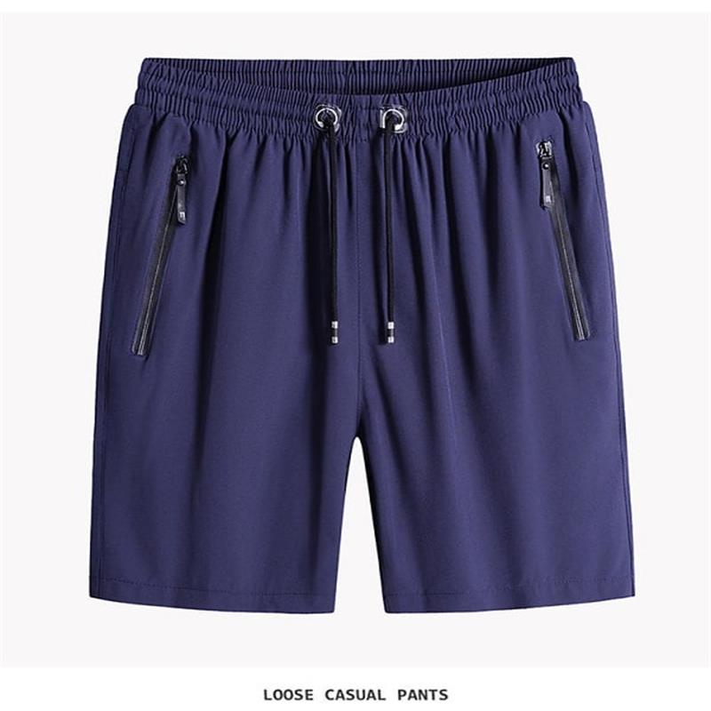 Ice Silk Running Shorts – Zip Pockets, No Slip