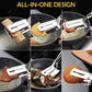 Flip & Serve Instantly! 2-in-1 Stainless Steel Spatula Tongs
