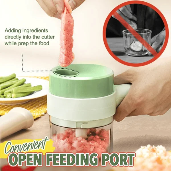4-in-1 Food Chopper – Chop, No Mess