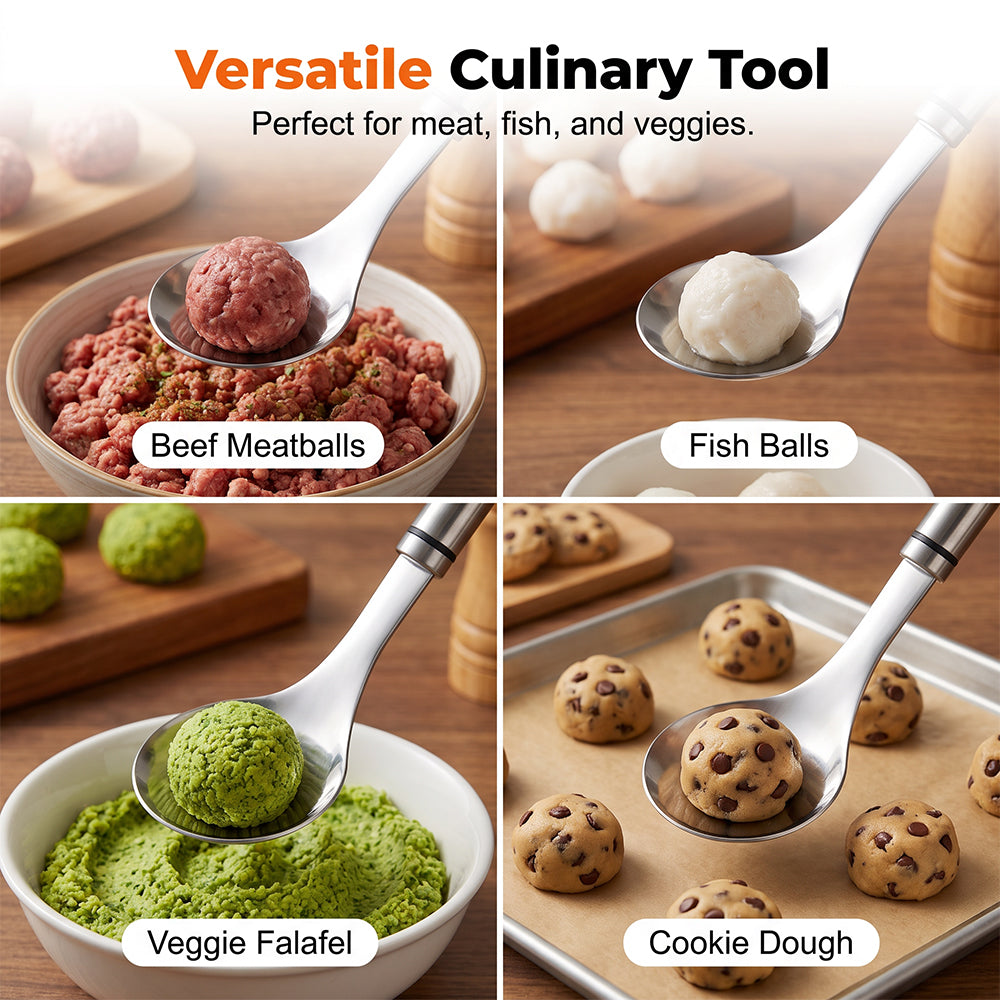 🥳2026 HOT SALE🥳Meatball Spoon – No Stick, No Mess