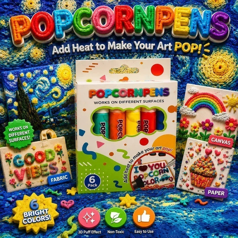 💥LAST DAY 50% OFF!🎁🔮Magic Pen – DIY Bubble Popcorn Drawing Pens