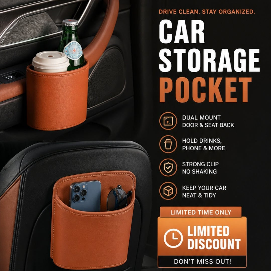 Car Door Cup Holder – Clip-On, No Mess