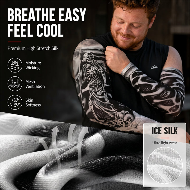 Sun-Protective & Breathable Tattoo Cooling Sleeve