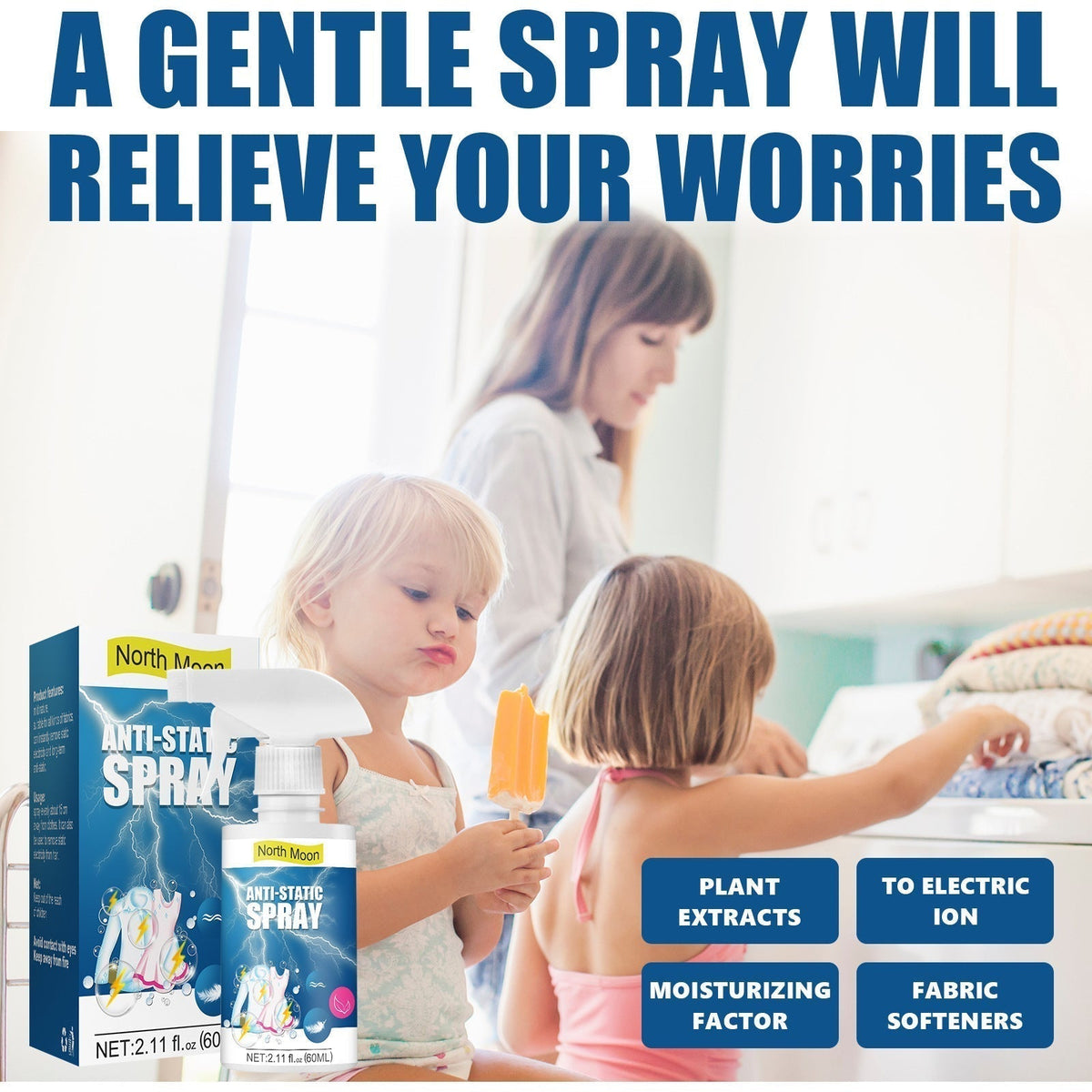 Stop Static Instantly! Anti-Static Fabric & Hair Spray