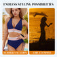 🏖️Summer Cool Deal: 50% OFF NOW!🏖️High Waisted Tummy Control Color Block Bikini Sets