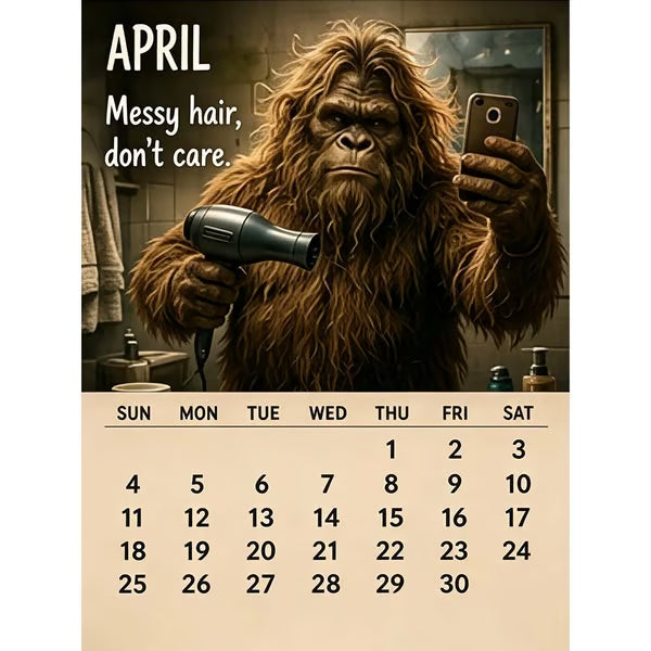 2027 Bigfoot Wall Calendar – Funny & Unique Gift Design