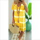 Boho Tie-Dye Dress – V-Neck & Flattering Fit