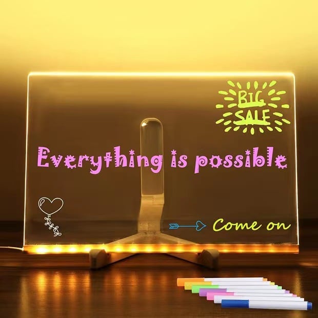Create Glowing Art Instantly! LED Acrylic Drawing Board