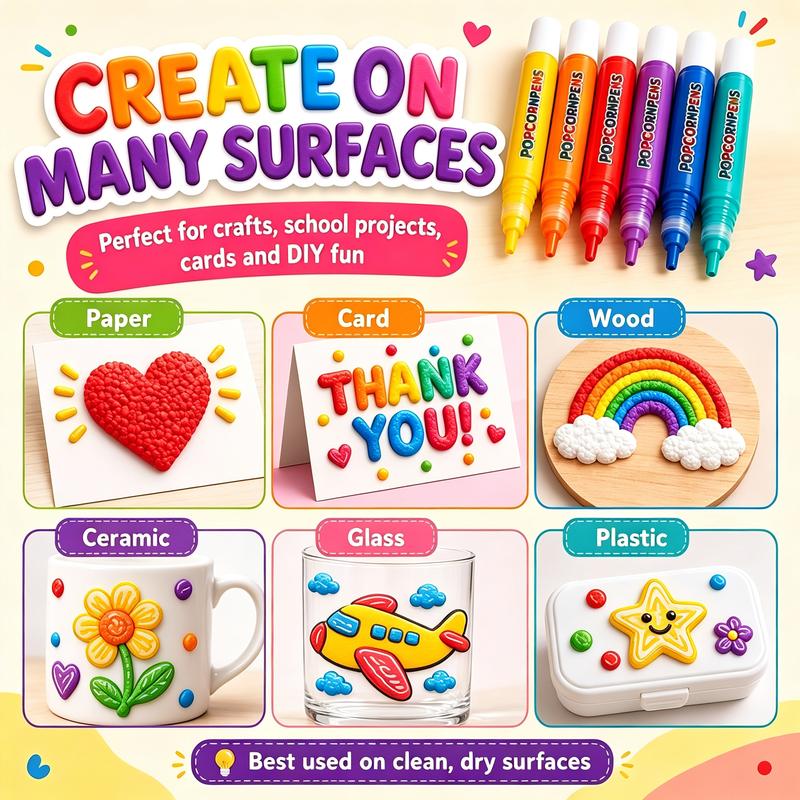 💥LAST DAY 50% OFF!🎁🔮Magic Pen – DIY Bubble Popcorn Drawing Pens
