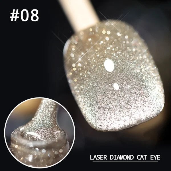 💅Laser Diamond Cat Eye Nail Polish💎
