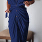 Women's Satin Button Shirt Dress