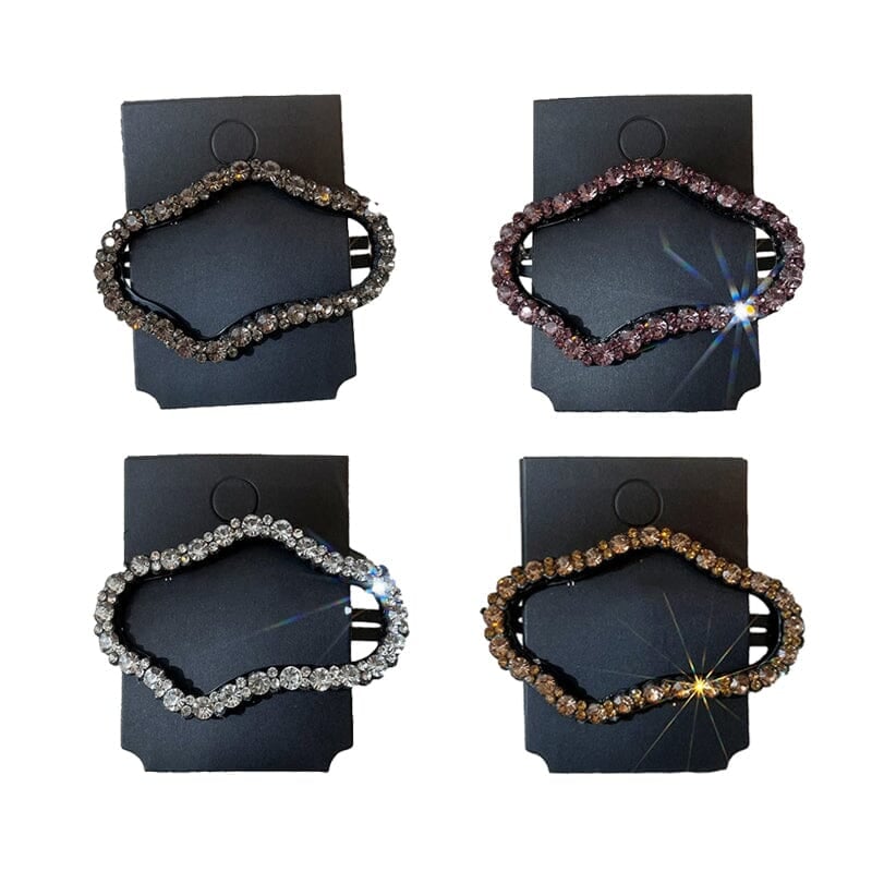 🔥Rhinestone Bling Snap Hair Clip Barrettes