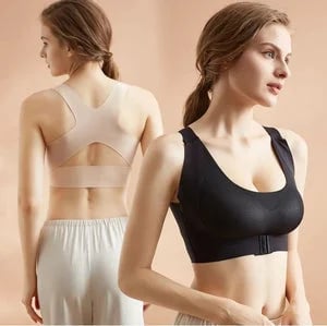 👙 50% OFF NOW! 💎 Front Closure Cross-Back Posture Bra – Wireless Ultra Push-Up, All-Day Comfort & Lift for a Slimmer Silhouette ✨