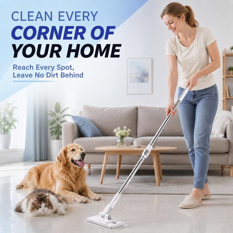⏳Time-Limited Special⏰Extendable Telescopic Disposable Flat Clip Mop, 360° Swivel Lightweight Floor Mop -✨Multi-purpose Cleaner for Hardwood, Tile, Kitchen & Bathroom