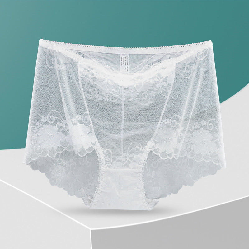 Women's Hand-Crocheted Lace High-Rise Boxer Briefs