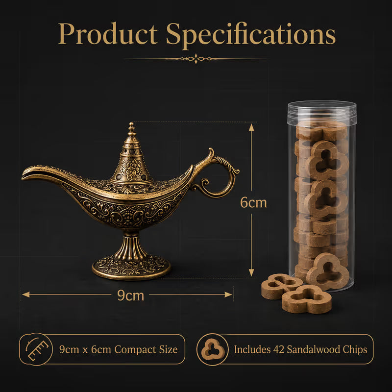 Add Magic Instantly! No-Ash Retro Alloy Incense Burner